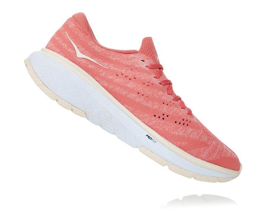 Hoka One One Walking Shoes Womens Orange/White - Cavu 3 - 68503LKSN